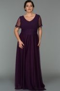 Длинное Свободное Вечернее Платье Пурпурный AR36838