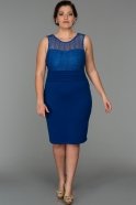 Короткое Свободное Вечернее Платье Ярко-синий AR38000