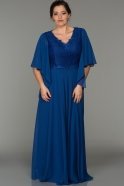 Длинное Свободное Вечернее Платье Ярко-синий NRB5090
