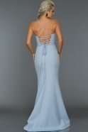 Длинное Вечернее Платье Светло-синий ABU043