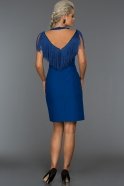 Короткое Вечернее Платье Ярко-синий C8088