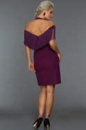 Короткое Вечернее Платье Фиолетовый C8088