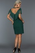 Короткое Вечернее Платье Изумрудно-зеленый C8088