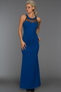 Длинное Вечернее Платье Ярко-синий D9170