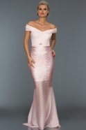Длинное Вечернее Платье розовый ABU064