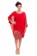 Вечернее Платье Свободного Кроя красный ABK026