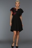 Короткое Вечернее Платье Черный SS20857