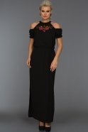 Длинное Вечернее Платье Черный SS20911