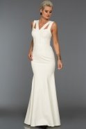 Длинное Вечернее Платье Белый ST4021