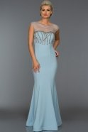 Длинное Вечернее Платье Синий W6053