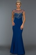 Длинное Вечернее Платье Ярко-синий W6053
