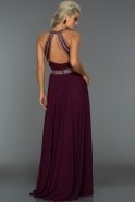 Длинное Вечернее Платье Пурпурный W6057