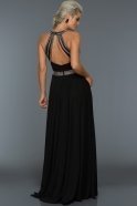 Длинное Вечернее Платье Черный W6057