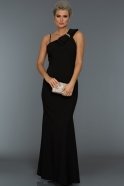 Длинное Вечернее Платье Черный AR36965