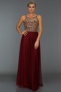 Длинное Вечернее Платье Бордовый AR38025
