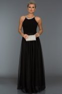 Длинное Вечернее Платье Черный AR38027