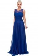 Длинное Вечернее Платье Ярко-синий ABU092