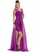 Длинное Вечернее Платье Пурпурный C7173