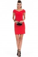 Короткое Вечернее Платье красный C8012