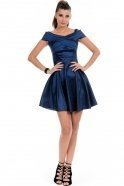 Короткое Вечернее Платье Темно-синий AB8036