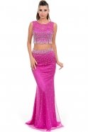 Длинное Вечернее Платье Пурпурный O4438