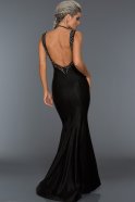 Длинное Вечернее Платье Черный ABU220