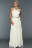 Длинное Вечернее Платье Белый ABU103