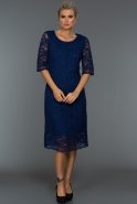 Короткое Вечернее Платье Ярко-синий MR1136