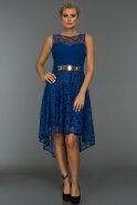 Короткое Вечернее Платье Ярко-синий N98511
