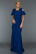Длинное Вечернее Платье Ярко-синий S4296