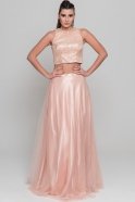 Длинное Вечернее Платье розовый C7117