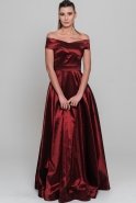 Длинное Вечернее Платье Бордовый ABU246