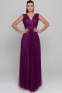 Длинное Вечернее Платье Тёмно-пурпурный C7188