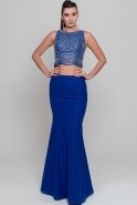 Длинное Вечернее Платье Ярко-синий ABU213
