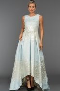 Длинное Вечернее Платье Светло-синий ABU185