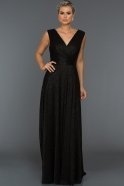 Длинное Вечернее Платье Черный C7294