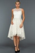 Короткое Вечернее Платье Белый DS214