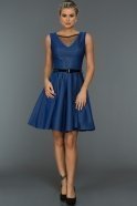 Короткое Вечернее Платье Ярко-синий DS342