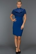 Короткое Вечернее Платье Ярко-синий DS346