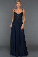 Длинное Вечернее Платье Темно-синий ABU573