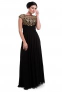 Длинное Вечернее Платье Черный M1465