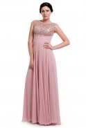 Длинное Вечернее Платье Пыльно-розовый M1465
