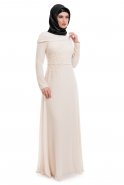 Вечерняя Одежда Хиджаб Белый S4089