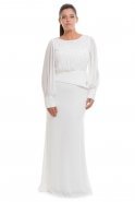 Вечернее Платье Свободного Кроя Белый AL8258