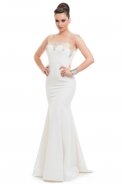 Вечернее Платье Большого Размера Белый O7788