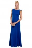 Длинное Вечернее Платье Ярко-синий T2165