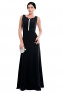Длинное Вечернее Платье Черный T2170