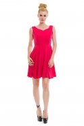 Короткое Вечернее Платье розовый T2162