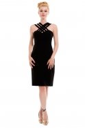 Короткое Коктейльное Платье Черный A60165