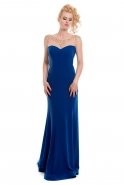 Длинное Вечернее Платье Ярко-синий C3069